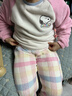果殼（Gukoo）睡衣女冬季史努比聯(lián)名毛絨保暖插肩袖格子褲女家居服套裝可外穿D 橡皮粉套裝 M 曬單實(shí)拍圖