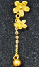 周六福櫻花黃金耳墜女足金耳飾花朵生日禮物計(jì)價(jià)A0914959 一對(duì) 約1.36g 曬單實(shí)拍圖