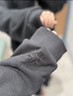 adidas 2025新款運動(dòng)連帽夾克外套男女秋季阿迪達斯官方三葉草 黑色   L 曬單實(shí)拍圖