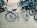 飛鴿（FLYING PIGEON）自行車(chē)成人通勤車(chē)自行車(chē)學(xué)生單車(chē)成人自行車(chē)通勤自行車(chē)城市公路車(chē) 頂配銀|單速+雙碟剎+實(shí)心胎+禮包 26寸|身高160-185cm 曬單實(shí)拍圖