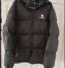 駱駝（CAMEL）羽絨服男2025秋冬新款加厚保暖90%絨羽絨面包服外套女 735CR07014，幻影黑，中性 2XL 曬單實(shí)拍圖