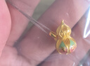 六福珠寶 黃金吊墜六字真言福滿(mǎn)傳家足金葫蘆不含鏈 計價(jià) 約4.68克 曬單實(shí)拍圖