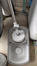 大衛旋轉拖把36cm桿伸縮99-127cm 2頭加厚拖布  D10雙驅動(dòng)免手洗 曬單實(shí)拍圖