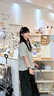周里物出品灰色針織衫女2025夏季新款貝殼繡靜奢老錢(qián)風(fēng)上衣 花色花灰色/針織衫 M 曬單實(shí)拍圖