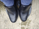 意爾康男鞋羊皮系帶商務(wù)休閑皮鞋軟底軟面爸爸鞋 59748W 黑色    40    曬單實(shí)拍圖