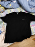 啄木鳥(niǎo)（TUCANO）純棉短袖T恤男夏季新款重磅美式寬松大碼簡(jiǎn)約休閑打底衫半袖體恤 黑色 2XL 【適合160-170斤】 曬單實(shí)拍圖