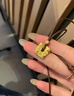 瑞諾黃金小方塊吊墜女新款999足金小眾簡(jiǎn)約編織項鏈生日禮物送女友 勿拍/克重多退少補 曬單實(shí)拍圖