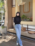 Calvin KleinJeans【復刻90系列】25春夏女士ck淺色復古直筒牛仔褲47B908G W99-牛仔淺藍 26 曬單實(shí)拍圖