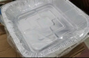潔日邦空氣炸鍋8英寸方形錫紙碗食品級燒烤專用碗耐高溫烤箱烘焙盤野餐 曬單實拍圖