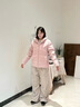 波司登（BOSIDENG）新款冬季羽絨服男女情侶短款90絨連帽保暖百搭外套B250245550 【店長(cháng)推薦】橡皮粉1638 L 170/92A 體重約120-130斤 曬單實(shí)拍圖