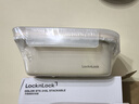 樂(lè )扣樂(lè )扣（LOCK&LOCK）不銹鋼保鮮盒密封冰箱廚房?jì)Υ媸占{盒水果學(xué)生帶飯餐盒800ml米色 曬單實(shí)拍圖