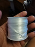 潮典手串彈力繩串珠線(xiàn)扁形水晶穿珠子的彈力線(xiàn)皮筋繩手鏈線(xiàn)松緊線(xiàn)耐磨 白色 曬單實(shí)拍圖