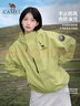 駱駝（CAMEL）【迪麗熱巴同款】王者凱甲ICON沖鋒衣女三合一鵝絨羽絨服登山服 遠(yuǎn)山藍(lán)，男女同款，A35CAFO193 抓絨內(nèi)膽 L 曬單實(shí)拍圖