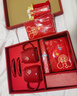 fw結婚紅色洗漱杯一對情侶牙缸刷牙杯漱口杯婚慶牙刷杯子套裝陪嫁 矮杯米奇禮盒裝12件套 曬單實(shí)拍圖