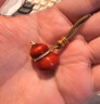 老鋪黃金古法手工足金項鏈·七子葫蘆吊墜（繩鏈款） 琺瑯紅款金重約22.2g 曬單實(shí)拍圖