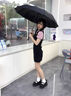 京東京造小黑傘 三折晴雨傘便攜晴雨兩用加固防曬防紫外線遮陽(yáng)傘23寸105cm 曬單實(shí)拍圖