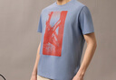 Calvin KleinJeans25春夏男士潮流休閑ck城市路牌印花純棉針織T恤4RB855G CFF-星藍(lán) M 曬單實(shí)拍圖
