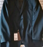 雅戈爾（YOUNGOR）套西褲子男050款西服褲西裝褲西褲羊毛材質(zhì)秋冬季保暖舒適 藏青 34 175/84A 曬單實(shí)拍圖