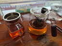 憶壺茶（YIHUTEA）玻璃茶壺泡茶器家用沏茶專(zhuān)用耐高溫茶具茶水分離過(guò)濾三件套煮茶壺 【雙接承重把-透明】泡茶壺 600ml 曬單實(shí)拍圖