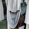 名創(chuàng)優(yōu)品（MINISO）防曬衣男夏季戶外遮陽大帽檐upf100+冰絲涼感皮膚衣服 淺灰 L 曬單實拍圖