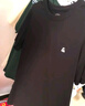杰克·瓊斯（JACK&JONES）25年男裝T恤男夏季T恤舒適男士短袖涼感多色上衣純色水洗不易走形 海軍藍(lán)E38 L 180 曬單實(shí)拍圖