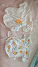 貝瑞加（Babyprints）嬰兒上衣2件裝新生兒短袖半背衣初生寶寶夏裝A類(lèi)純棉柔軟 黃59 曬單實(shí)拍圖