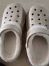 ECAC手術(shù)室醫用棉拖鞋女款秋冬季2025新款保暖內膽加絨護士洞洞鞋冬天 白色【手術(shù)室拖鞋】可拆卸可機洗 37 -38（標準尺碼） 曬單實(shí)拍圖