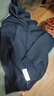 名創(chuàng)優(yōu)品（MINISO）重磅衛(wèi)衣男款秋季基礎(chǔ)款連帽衫美式oversize開衫外套 藏青 2XL 曬單實(shí)拍圖