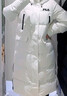FILA 斐護科技|斐樂(lè )官方女士長(cháng)款羽絨服舒適保暖連帽外套 云菇白-WT L 170/88A/L 曬單實(shí)拍圖