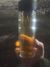 富光玻璃杯男士雙層泡茶水杯便攜大容量家用高硼硅保溫杯子定制 加厚底+鋼芯回流蓋黑色300m 曬單實(shí)拍圖