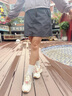 李寧紅糖丨減震回彈休閑鞋老爹鞋25新款女子低幫系帶經(jīng)典運動(dòng)鞋 米白色/沙丘卡其/可可褐-3 姜餅人 37 曬單實(shí)拍圖
