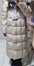波司登（BOSIDENG）【斷碼清倉】羽絨服新國標90絨女長(cháng)款過(guò)膝廓形自由舒適保暖外套 香檳米7230 M 165/88A 體重約120-140斤 曬單實(shí)拍圖
