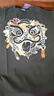HEA國風(fēng)醒獅八破圖拼貼獅頭短袖寬松T恤印花無(wú)性別百搭男女同款 黑色 L 曬單實(shí)拍圖