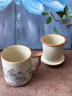 日本丨大師汝窯水墨山水茶杯茶水分離水杯帶蓋高檔送長(cháng)輩生日禮物 (鎏金山水）豆黃汝窯丨宮廷辦公杯【高檔禮盒】 330ml 曬單實(shí)拍圖