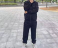 Walker Shop高端運(yùn)動(dòng)套裝男【甄選面料】秋冬新款休閑夾克加絨外套中年三件套 黑色三件套【束腳褲】專屬禮盒 L 均碼  【建議100-120斤】 曬單實(shí)拍圖