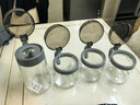 欣美雅（xinmeiya）廚房玻璃調料盒套裝家用組合裝調料瓶子油鹽醬醋鹽罐子油瓶大容量 雅致灰調味500ml*3+油壺*1+標簽 曬單實(shí)拍圖