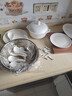 萬(wàn)享高溫釉下彩純白84頭碗碟套裝家用陶瓷餐具碗盤(pán)筷喬遷陶瓷器 曬單實(shí)拍圖