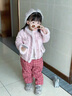 G.DUCKKIDS童裝女童褲子秋冬加絨兒童毛呢褲加厚保暖寶寶衛(wèi)褲春秋女孩格子褲 兔子咖色【加絨】 100 建議90-100cm3-4歲 曬單實拍圖