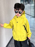 G.DUCKKIDS兒童沖鋒衣男童外套春秋2025新款連帽防水小童夾克休閑百搭衣服 綠色 90 （建議寶寶10-12公斤 24-36 曬單實(shí)拍圖