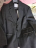 范思藍恩撞色線(xiàn)一字袋西裝外套2025秋新款寬松百搭平駁領(lǐng)外套3150 深灰色 S 曬單實(shí)拍圖