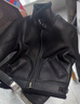 JEEP SPIRIT皮毛一體男士冬季新款大碼加絨加厚皮衣機車(chē)服羊羔毛夾克棉服外套 黑色 M 曬單實(shí)拍圖
