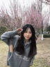詩(shī)丹蕊oversize棒球風(fēng)翻領(lǐng)拉鏈毛衣開(kāi)衫女外套秋裝新款韓版寬松針織衫 灰色開(kāi)衫 均碼 【可備注碼數】 曬單實(shí)拍圖
