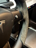 YZ適用tesla特斯拉model3Y方向盤(pán)套超薄吸汗車(chē)內飾裝飾改裝丫配件 Model3/Y原廠(chǎng)麂皮絨方向盤(pán)套灰色 曬單實(shí)拍圖