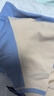 Q21【中暖】小暖皮兒童保暖內衣套裝男女童秋衣秋褲校服神器 米藍-拼色款 130 曬單實(shí)拍圖