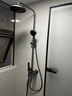 九牧（JOMOO）淋浴花灑家用浴室自動(dòng)除垢頂噴增壓噴槍大置物淋浴器套裝衛浴 【重磅新品-貼墻增壓花灑】36677 曬單實(shí)拍圖