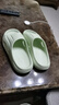 海瀾之家（HLA）拖鞋女軟底舒適外穿輕便踩屎感清涼透氣涼鞋HAALXA2DBJ111 綠色38 曬單實(shí)拍圖