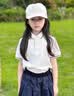 英氏（YEEHOO）女童polo衫兒童短袖中大童裝T恤涼感抗菌學(xué)院上衣夏 白色  160  曬單實拍圖
