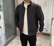 SUSTYLE高端奢侈品男裝高檔男士夾克外套男2025春秋新款立領(lǐng)潮牌上衣男 夏目黑 高檔面料 春秋款 L  [125-145斤] 曬單實(shí)拍圖