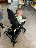 比陌遛娃神器可登機可坐躺高景觀(guān)輕便嬰兒推車(chē)超輕折疊溜娃車(chē) 【8代新品】清爽版-炫酷黑 曬單實(shí)拍圖