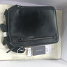 ANYSMIC奢侈高端品牌男士斜挎包真皮男包單肩包豎款韓版商務(wù)休閑男士包包 黑色 曬單實(shí)拍圖